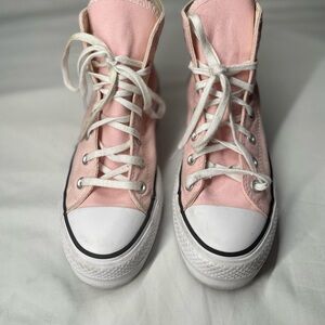 Platform Baby-Pink Converses